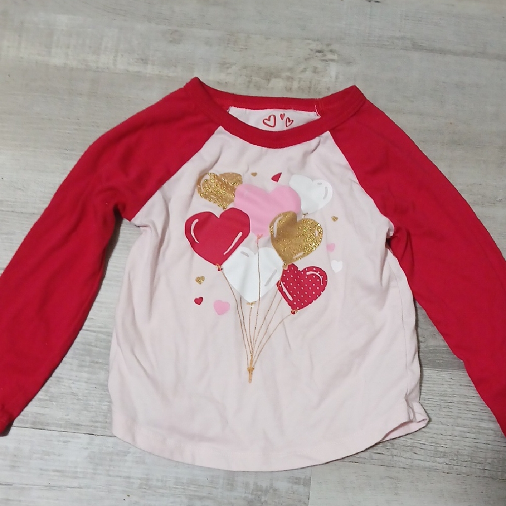 Kids Valentine's Day Shirt - With Heart Balloons